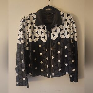 Unique Cutout Leather Jacket Coco Leather Soze XL